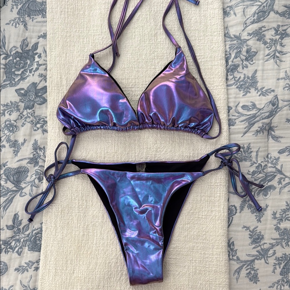 Iridescent Purple Bikini Set